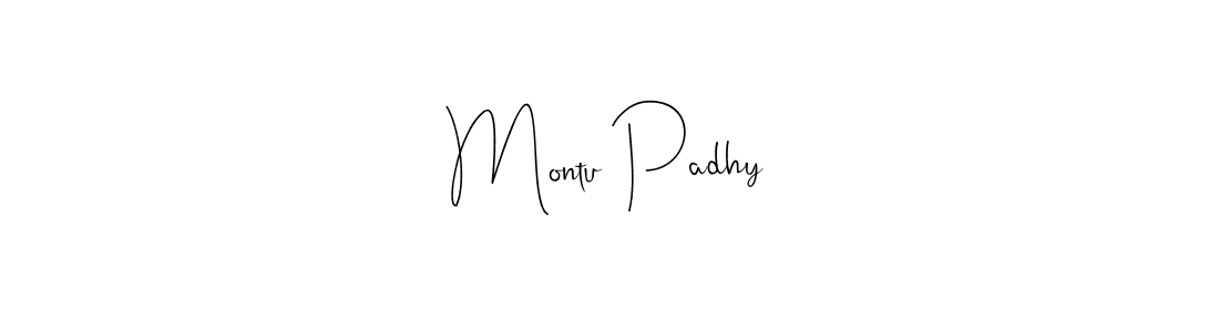 Use a signature maker to create a handwritten signature online. With this signature software, you can design (Andilay-7BmLP) your own signature for name Montu Padhy. Montu Padhy signature style 4 images and pictures png
