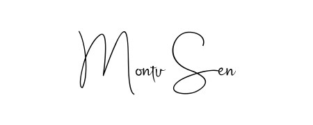 Elevate your brand with a stunning Montu Sen eSignature. The Andilay-7BmLP style provides a balanced, flowing aesthetic for everyday signing. Montu Sen signature style 4 images and pictures png