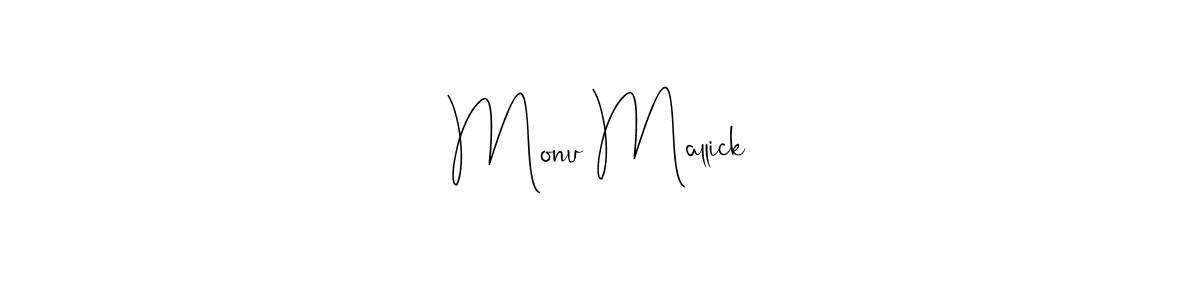 if you are searching for the best signature style for your name Monu Mallick. so please give up your signature search. here we have designed multiple signature styles  using Andilay-7BmLP. Monu Mallick signature style 4 images and pictures png