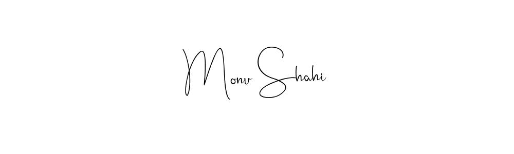 if you are searching for the best signature style for your name Monu Shahi. so please give up your signature search. here we have designed multiple signature styles  using Andilay-7BmLP. Monu Shahi signature style 4 images and pictures png