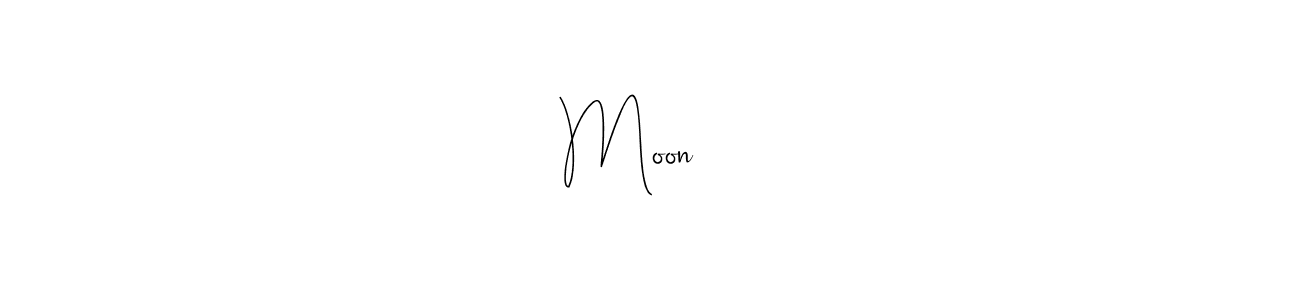 if you are searching for the best signature style for your name Moon✨♥️. so please give up your signature search. here we have designed multiple signature styles  using Andilay-7BmLP. Moon✨♥️ signature style 4 images and pictures png