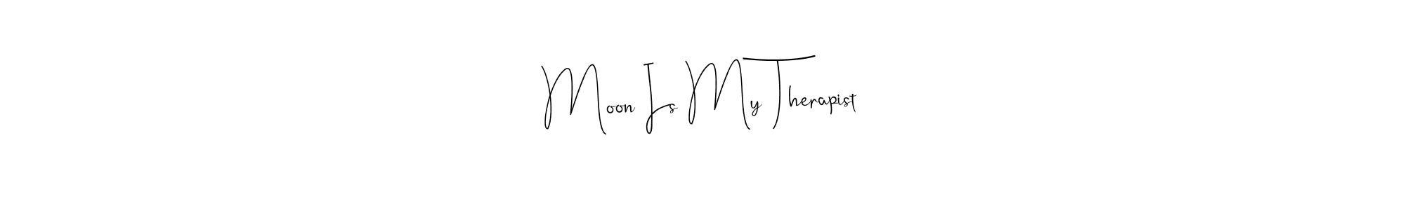 Andilay-7BmLP is a professional signature style that is perfect for those who want to add a touch of class to their signature. It is also a great choice for those who want to make their signature more unique. Get Moon Is My Therapist name to fancy signature for free. Moon Is My Therapist signature style 4 images and pictures png