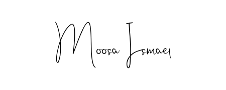Build your personal autograph collection for name Moosa Ismael with Andilay-7BmLP design. Browse, select, and save your favorites. Moosa Ismael signature style 4 images and pictures png