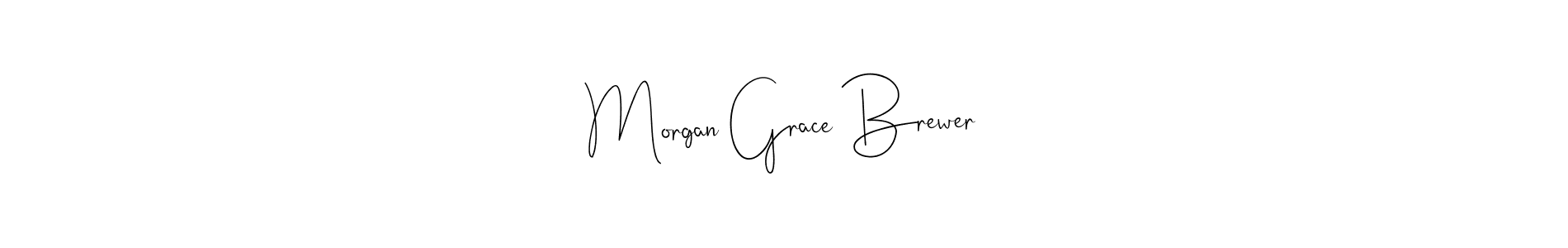 if you are searching for the best signature style for your name Morgan Grace Brewer. so please give up your signature search. here we have designed multiple signature styles  using Andilay-7BmLP. Morgan Grace Brewer signature style 4 images and pictures png