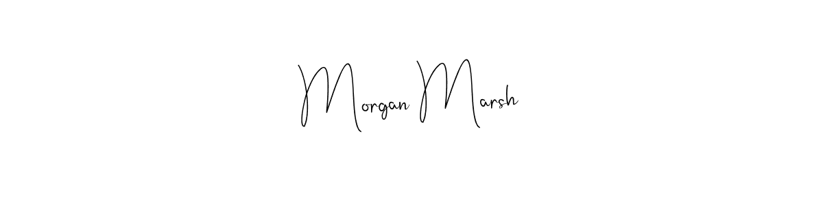 Also we have Morgan Marsh name is the best signature style. Create professional handwritten signature collection using Andilay-7BmLP autograph style. Morgan Marsh signature style 4 images and pictures png