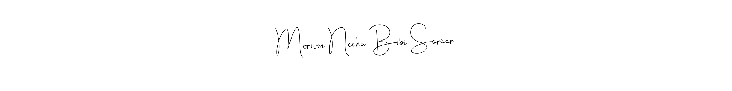 Also You can easily find your signature by using the search form. We will create Morium Necha Bibi Sardar name handwritten signature images for you free of cost using Andilay-7BmLP sign style. Morium Necha Bibi Sardar signature style 4 images and pictures png