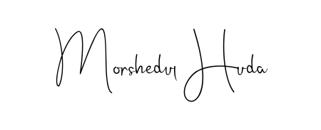 Get an exclusive digital autograph for Morshedul Huda. The Andilay-7BmLP typeface captures the charm of real penmanship on paper. Morshedul Huda signature style 4 images and pictures png
