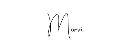 How to make Morvi name signature. Use Andilay-7BmLP style for creating short signs online. This is the latest handwritten sign. Morvi signature style 4 images and pictures png