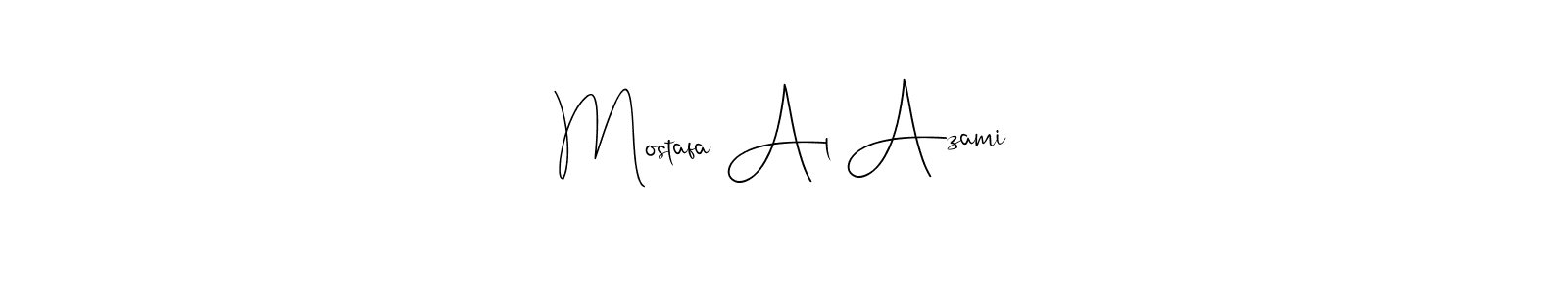The best way (Andilay-7BmLP) to make a short signature is to pick only two or three words in your name. The name Mostafa Al Azami include a total of six letters. For converting this name. Mostafa Al Azami signature style 4 images and pictures png