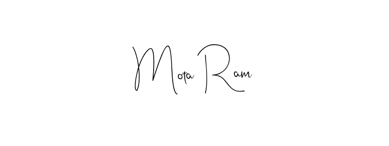 The best way (Andilay-7BmLP) to make a short signature is to pick only two or three words in your name. The name Mota Ram include a total of six letters. For converting this name. Mota Ram signature style 4 images and pictures png