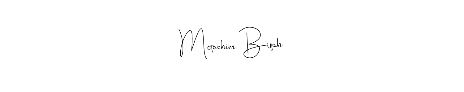 Design your own signature with our free online signature maker. With this signature software, you can create a handwritten (Andilay-7BmLP) signature for name Motashim Billah. Motashim Billah signature style 4 images and pictures png