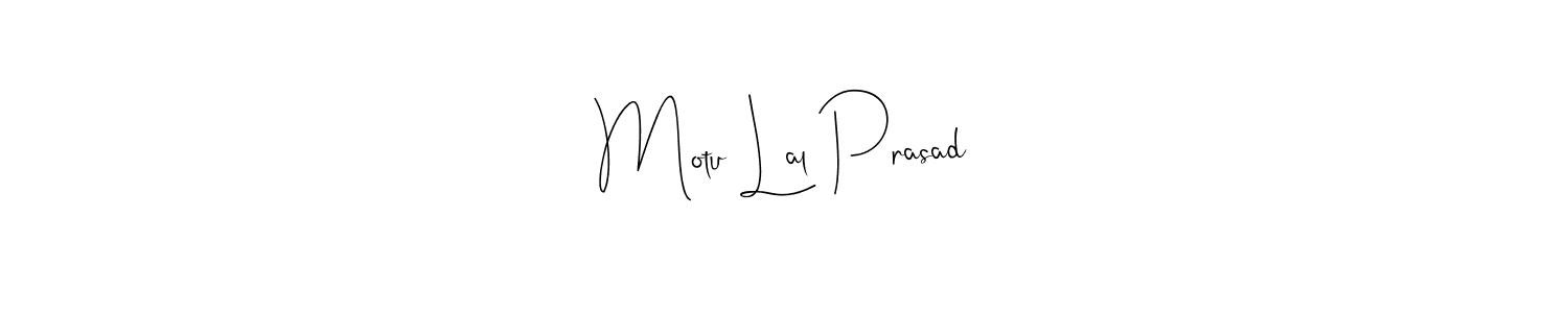 Motu Lal Prasad stylish signature style. Best Handwritten Sign (Andilay-7BmLP) for my name. Handwritten Signature Collection Ideas for my name Motu Lal Prasad. Motu Lal Prasad signature style 4 images and pictures png