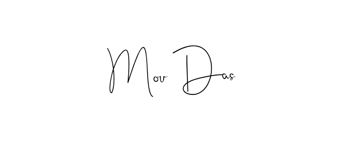 Mou Das stylish signature style. Best Handwritten Sign (Andilay-7BmLP) for my name. Handwritten Signature Collection Ideas for my name Mou Das. Mou Das signature style 4 images and pictures png