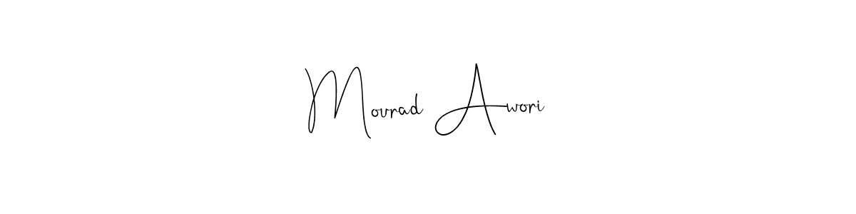 Use a signature maker to create a handwritten signature online. With this signature software, you can design (Andilay-7BmLP) your own signature for name Mourad Awori. Mourad Awori signature style 4 images and pictures png