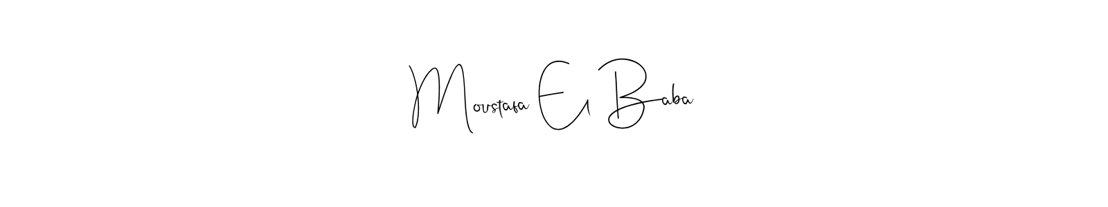 Use a signature maker to create a handwritten signature online. With this signature software, you can design (Andilay-7BmLP) your own signature for name Moustafa El Baba. Moustafa El Baba signature style 4 images and pictures png