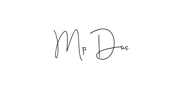 Create a beautiful signature design for name Mp Das. With this signature (Andilay-7BmLP) fonts, you can make a handwritten signature for free. Mp Das signature style 4 images and pictures png