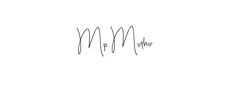 The best way (Andilay-7BmLP) to make a short signature is to pick only two or three words in your name. The name Mp Muthu include a total of six letters. For converting this name. Mp Muthu signature style 4 images and pictures png