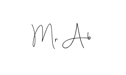 if you are searching for the best signature style for your name Mr Ab. so please give up your signature search. here we have designed multiple signature styles  using Andilay-7BmLP. Mr Ab signature style 4 images and pictures png