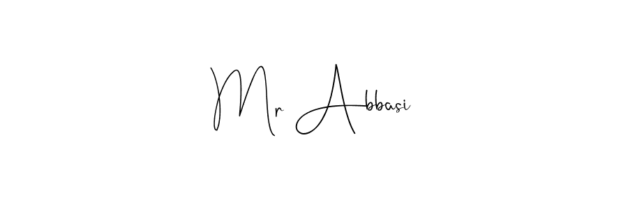 Use a signature maker to create a handwritten signature online. With this signature software, you can design (Andilay-7BmLP) your own signature for name Mr Abbasi. Mr Abbasi signature style 4 images and pictures png