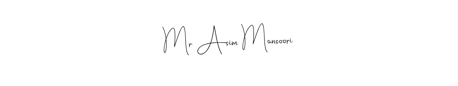 It looks lik you need a new signature style for name Mr Asim Mansoori. Design unique handwritten (Andilay-7BmLP) signature with our free signature maker in just a few clicks. Mr Asim Mansoori signature style 4 images and pictures png