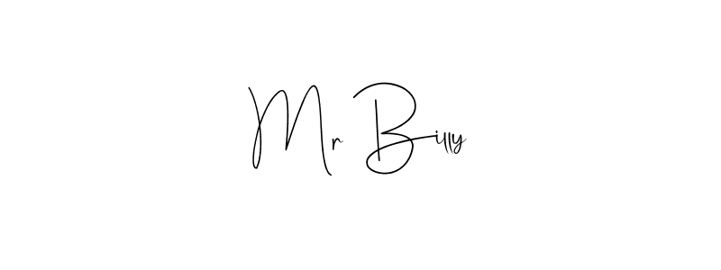 The best way (Andilay-7BmLP) to make a short signature is to pick only two or three words in your name. The name Mr Billy include a total of six letters. For converting this name. Mr Billy signature style 4 images and pictures png