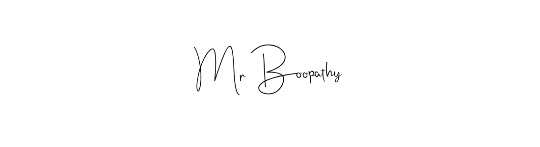 Andilay-7BmLP is a professional signature style that is perfect for those who want to add a touch of class to their signature. It is also a great choice for those who want to make their signature more unique. Get Mr Boopathy name to fancy signature for free. Mr Boopathy signature style 4 images and pictures png