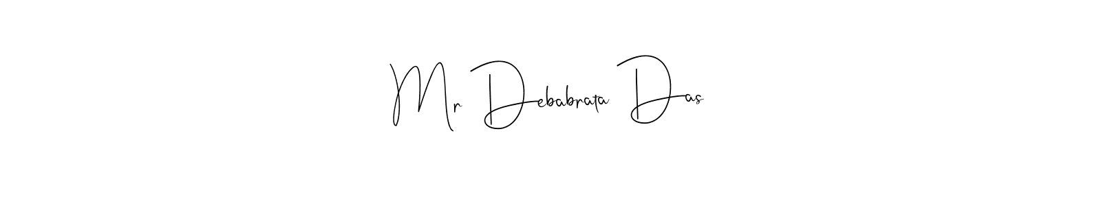 Make a beautiful signature design for name Mr Debabrata Das. With this signature (Andilay-7BmLP) style, you can create a handwritten signature for free. Mr Debabrata Das signature style 4 images and pictures png