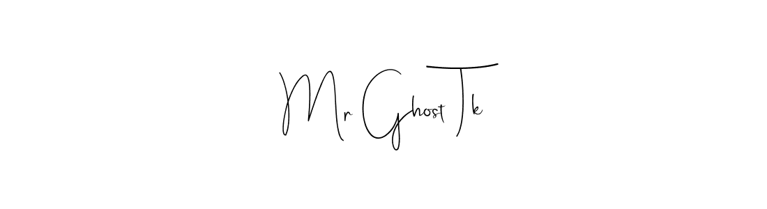 Use a signature maker to create a handwritten signature online. With this signature software, you can design (Andilay-7BmLP) your own signature for name Mr Ghost Tk. Mr Ghost Tk signature style 4 images and pictures png