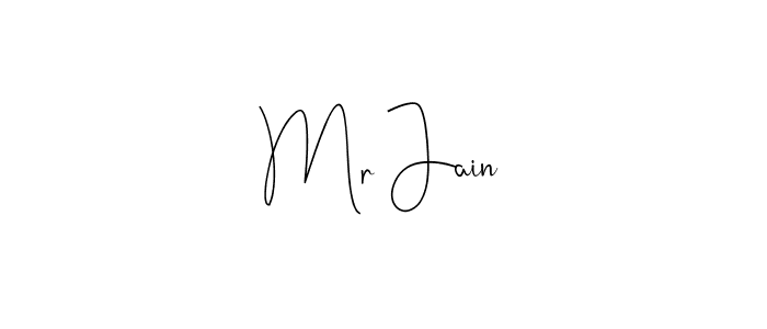 You should practise on your own different ways (Andilay-7BmLP) to write your name (Mr Jain) in signature. don't let someone else do it for you. Mr Jain signature style 4 images and pictures png