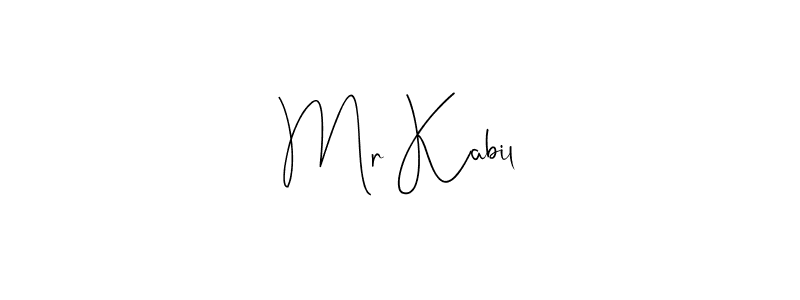 Mr Kabil stylish signature style. Best Handwritten Sign (Andilay-7BmLP) for my name. Handwritten Signature Collection Ideas for my name Mr Kabil. Mr Kabil signature style 4 images and pictures png