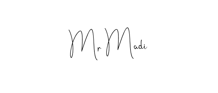 Also You can easily find your signature by using the search form. We will create Mr Madi name handwritten signature images for you free of cost using Andilay-7BmLP sign style. Mr Madi signature style 4 images and pictures png