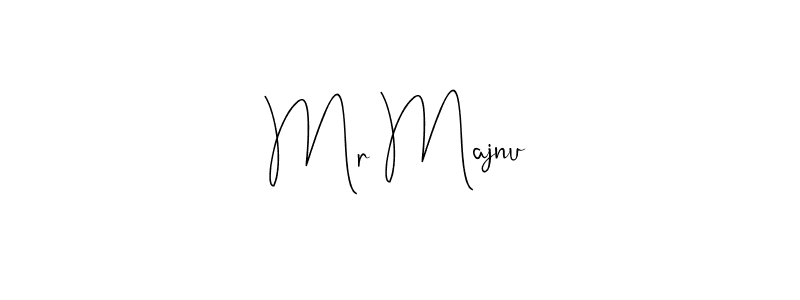 Create a beautiful signature design for name Mr Majnu. With this signature (Andilay-7BmLP) fonts, you can make a handwritten signature for free. Mr Majnu signature style 4 images and pictures png