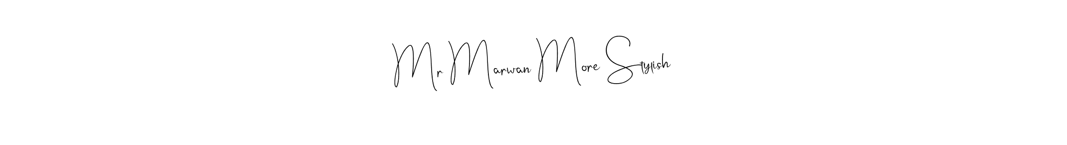 Check out images of Autograph of Mr Marwan More Stylish name. Actor Mr Marwan More Stylish Signature Style. Andilay-7BmLP is a professional sign style online. Mr Marwan More Stylish signature style 4 images and pictures png