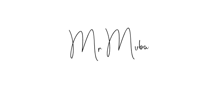 How to Draw Mr Muba signature style? Andilay-7BmLP is a latest design signature styles for name Mr Muba. Mr Muba signature style 4 images and pictures png