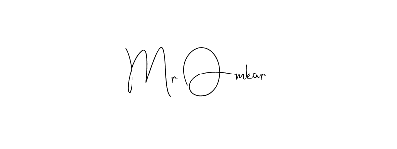 Make a beautiful signature design for name Mr Omkar. With this signature (Andilay-7BmLP) style, you can create a handwritten signature for free. Mr Omkar signature style 4 images and pictures png