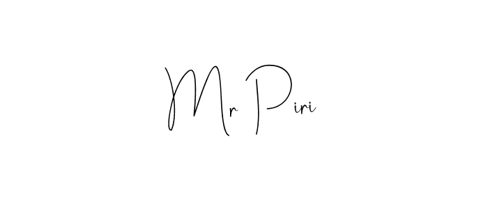 Use a signature maker to create a handwritten signature online. With this signature software, you can design (Andilay-7BmLP) your own signature for name Mr Piri. Mr Piri signature style 4 images and pictures png