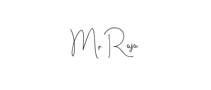 Mr Raja stylish signature style. Best Handwritten Sign (Andilay-7BmLP) for my name. Handwritten Signature Collection Ideas for my name Mr Raja. Mr Raja signature style 4 images and pictures png