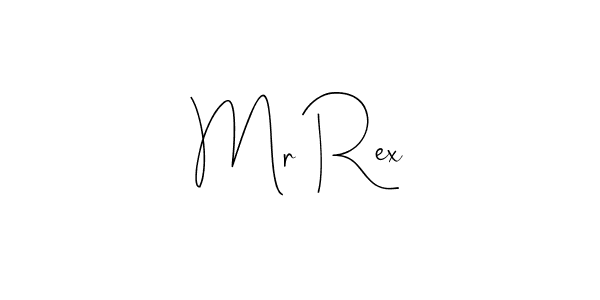 Make a beautiful signature design for name Mr Rex. With this signature (Andilay-7BmLP) style, you can create a handwritten signature for free. Mr Rex signature style 4 images and pictures png