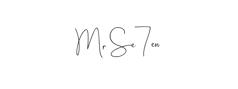 Design your own signature with our free online signature maker. With this signature software, you can create a handwritten (Andilay-7BmLP) signature for name Mr Se7en. Mr Se7en signature style 4 images and pictures png