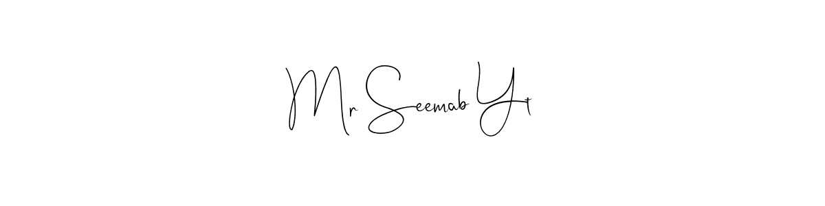 Here are the top 10 professional signature styles for the name Mr Seemab Yt. These are the best autograph styles you can use for your name. Mr Seemab Yt signature style 4 images and pictures png
