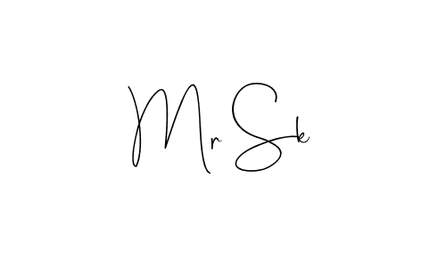 Mr Sk stylish signature style. Best Handwritten Sign (Andilay-7BmLP) for my name. Handwritten Signature Collection Ideas for my name Mr Sk. Mr Sk signature style 4 images and pictures png