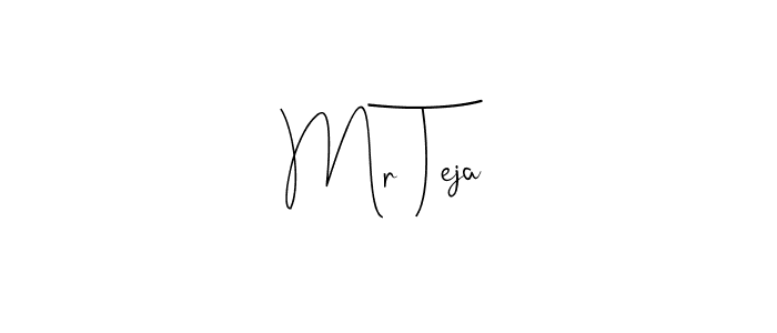 You can use this online signature creator to create a handwritten signature for the name Mr Teja. This is the best online autograph maker. Mr Teja signature style 4 images and pictures png