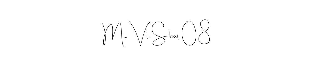 Also You can easily find your signature by using the search form. We will create Mr Vi Shal 08 name handwritten signature images for you free of cost using Andilay-7BmLP sign style. Mr Vi Shal 08 signature style 4 images and pictures png