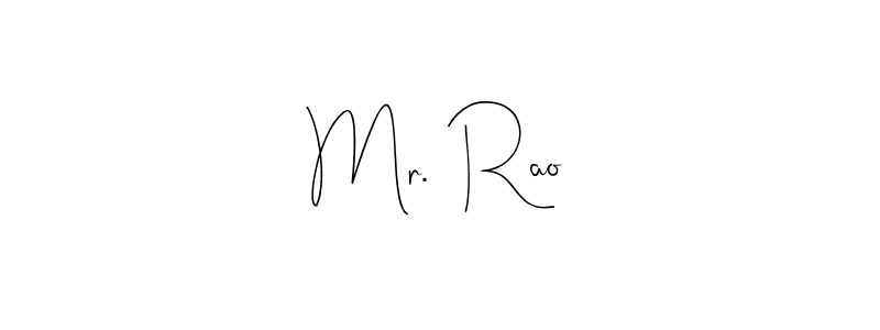 Also You can easily find your signature by using the search form. We will create Mr.  Rao name handwritten signature images for you free of cost using Andilay-7BmLP sign style. Mr.  Rao signature style 4 images and pictures png