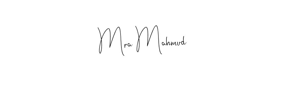 Use a signature maker to create a handwritten signature online. With this signature software, you can design (Andilay-7BmLP) your own signature for name Mra Mahmud. Mra Mahmud signature style 4 images and pictures png