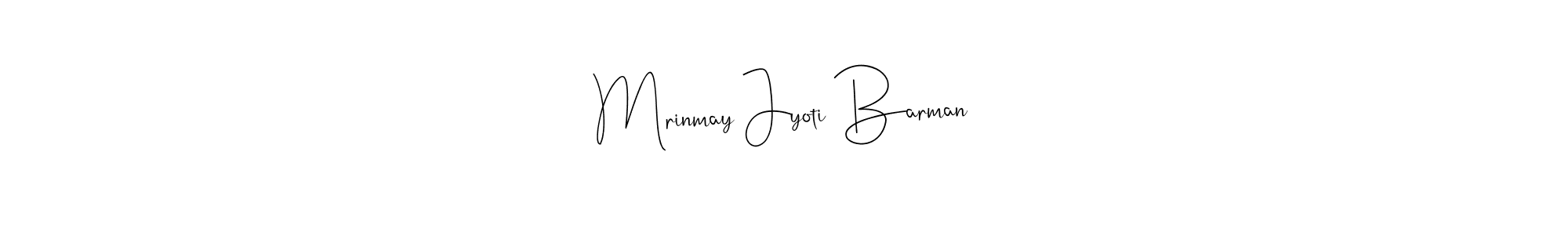 Create a beautiful signature design for name Mrinmay Jyoti Barman. With this signature (Andilay-7BmLP) fonts, you can make a handwritten signature for free. Mrinmay Jyoti Barman signature style 4 images and pictures png