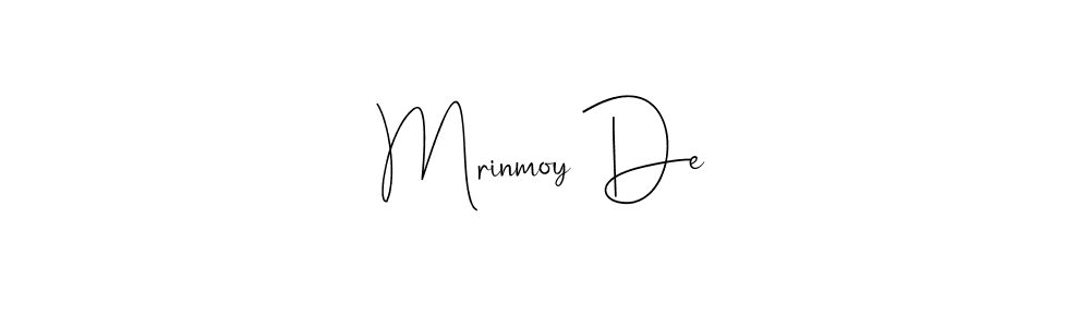 Create a beautiful signature design for name Mrinmoy De. With this signature (Andilay-7BmLP) fonts, you can make a handwritten signature for free. Mrinmoy De signature style 4 images and pictures png