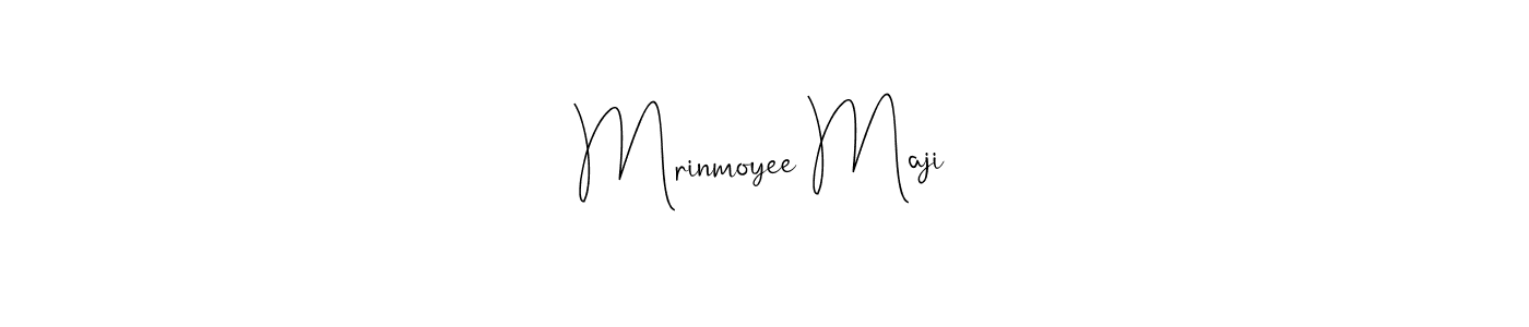 if you are searching for the best signature style for your name Mrinmoyee Maji. so please give up your signature search. here we have designed multiple signature styles  using Andilay-7BmLP. Mrinmoyee Maji signature style 4 images and pictures png