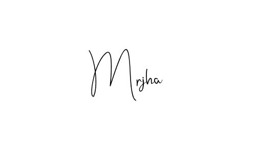 Make a beautiful signature design for name Mrjha. With this signature (Andilay-7BmLP) style, you can create a handwritten signature for free. Mrjha signature style 4 images and pictures png