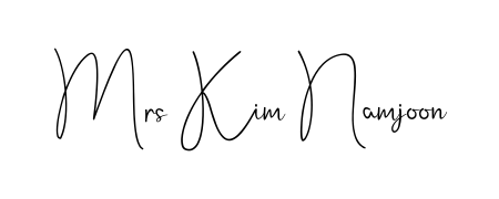 Check out images of Autograph of Mrs Kim Namjoon name. Actor Mrs Kim Namjoon Signature Style. Andilay-7BmLP is a professional sign style online. Mrs Kim Namjoon signature style 4 images and pictures png